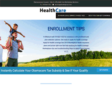 Tablet Screenshot of obamacareinsuranceagent.com